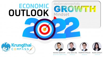 กรุงไทยประเมินเศรษฐกิจปี 2565 โตสูงขึ้นที่ 3.8% แนะผู้ประกอบการปรับตัวรับแนวคิด “GROWTH” ติดสปีดให้เศรษฐกิจไทย 