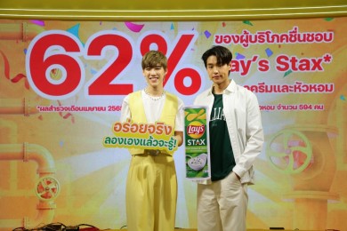 “บิวกิ้น-พีพี” ทำแฟนๆ กรี๊ดสนั่น ร่วมโหวตย้ำความอร่อยเลย์สแตคส์