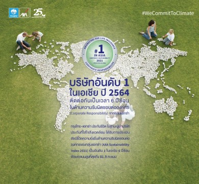กรุงไทย–แอกซ่า ประกันชีวิต คว้าอันดับ 1 ในเอเชีย 6 ปีซ้อน