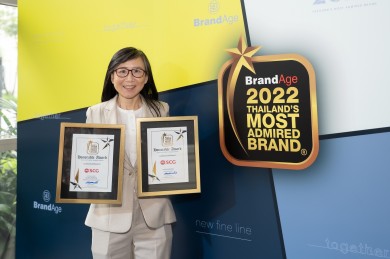 สมาร์ทบอร์ด เอสซีจีและหลังคา เอสซีจี คว้ารางวัล Thailand’s Most Admired Brand 2022