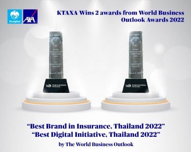 กรุงไทย–แอกซ่า ประกันชีวิต คว้า 2 รางวัลใหญ่ระดับนานาชาติ จาก World Business Outlook