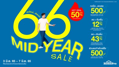 “HomePro 6.6 MID YEAR SALE” 3 มิ.ย.–7 มิ.ย. 65 นี้ 