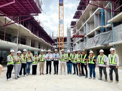 WGE ตรวจความคืบหน้าโครงการ 