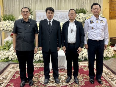 TMI ต้อนรับผู้บริหารองค์กรรัฐ-เอกชน ร่วมในพิธีสวดพระอภิธรรมศพ