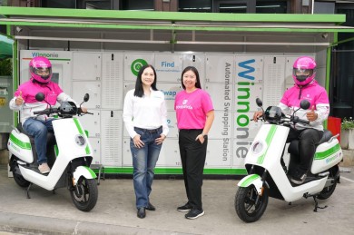 foodpanda ผนึกกำลัง Winnonie ให้เช่า ‘มอเตอร์ไซค์ไฟฟ้า’