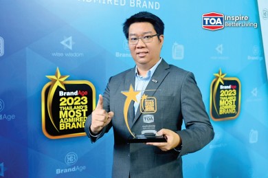 TOA คว้า 2 รางวัลใหญ่ ‘สุดยอดแบรนด์สีและบริษัทต้นแบบของคนไทย’