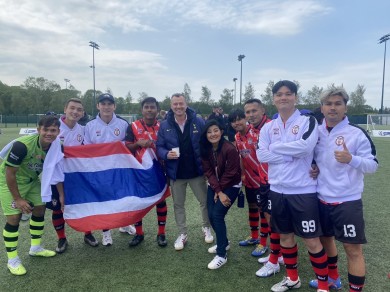 เอไอเอ ฉลองชัย ทีมฟุตบอลไทยคว้าแชมป์ AIA Championship 2023 ณ กรุงลอนดอน ประเทศอังกฤษ