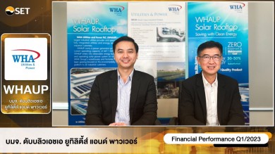 “WHAUP” พบนักลงทุน ลุยลงทุนธุรกิจพลังงานหมุนเวียน