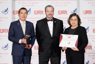 BAM รับโล่รางวัล International Diamond Prize for Excellence in Quality 2023