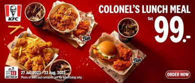 ผู้พันสร้างกระแสบนออนไลน์ ประกาศกอบกู้มื้อเที่ยงของคนไทยด้วยชุด “KFC มื้อเที่ยงผู้พัน”