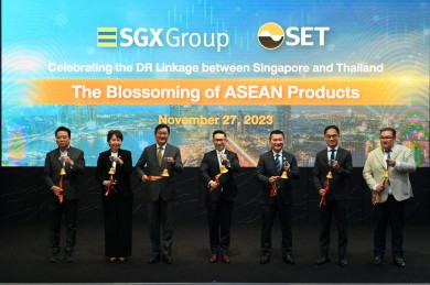 ตลาดหลักทรัพย์ฯ ร่วมมือตลาดหลักทรัพย์สิงคโปร์ เดินหน้า DR Linkage ไทย-สิงคโปร์ เปิดซื้อขาย DR