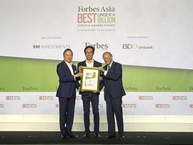 SAPPE รับรางวัล BEST UNDER A BILLION 2023 จากนิตยสาร FORBES ASIA