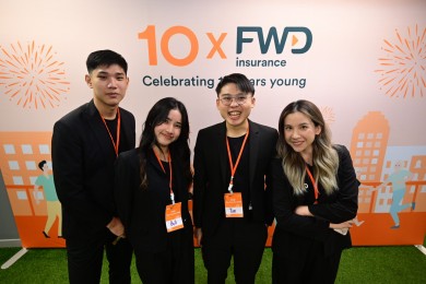 FWD ประกันชีวิต แสดงความยินดีแก่ทีม Baiyok Sky คว้ารางวัลชนะเลิศ จากโครงการ FWD SpringboardX Student Challenge 2023