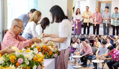 ครบรอบ 77 ปี กรุงเทพประกันภัย จัดพิธีทำบุญบริษัทฯ เสริมมงคลต่อองค์กรและพนักงาน