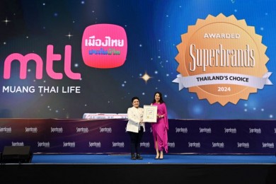 เมืองไทยประกันชีวิต คว้ารางวัล “Superbrands Thailand 2024”