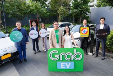 ‘แกร็บ’ เผยยอดคนขับแกร็บใช้รถ EV เกินหมื่นคัน