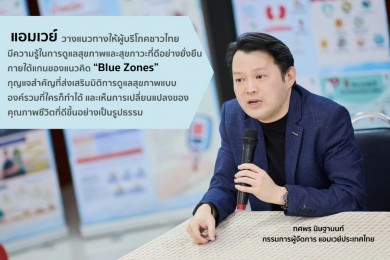 ‘แอมเวย์’ เผยไลฟ์สไตล์อายุยืน 100 ปีอย่างมีสุขภาพดี ด้วยคอนเซ็ปต์ “Blue Zones”