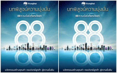 กรุงไทย สร้างประวัติศาสตร์ใหม่ คว้า 88 รางวัล จากเวทีทั่วโลก