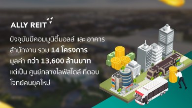 ALLY REIT ขับเคลื่อนการลงทุน เปลี่ยนอสังหาริมทรัพย์เป็นโอกาสสร้างความมั่นคง เติบโตอย่างยั่งยืน