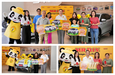 ‘มิสเตอร์. ดี.ไอ.วาย.’มอบรถยนต์ไฟฟ้า BYD และของรางวัล ให้กับลูกค้าผู้โชคดี ในกิจกรรม “ฉลองครบ 900 สาขา แจกหนักจัดใหญ่ส่งท้ายปี”