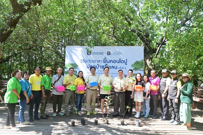 วิริยะประกันภัย เดินหน้าโครงการ “ฟื้นคอนโดปู สู่ป่าชายเลน” EP.3 เสริมระบบนิเวศยั่งยืน