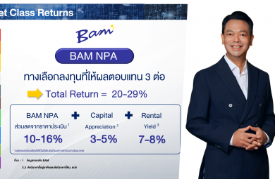 BAM กวาดยอดขายทรัพย์แปลงใหญ่ NPA 1,450 ล้านบาท
