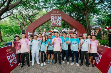 A5 จัดวิ่งเพื่อรัก “RUN WITH LOVE” ปี 2 ระดมเงินบริจาค 1.28 ลบ.ช่วยทารกโรคหัวใจพิการ