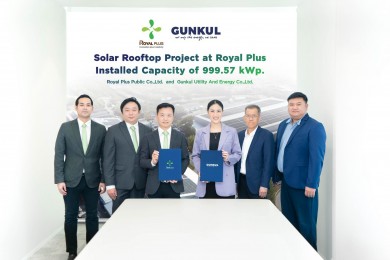 PLUS จับมือ GUNKUL เดินหน้า Solar Rooftop 1 เมกะวัตต์
