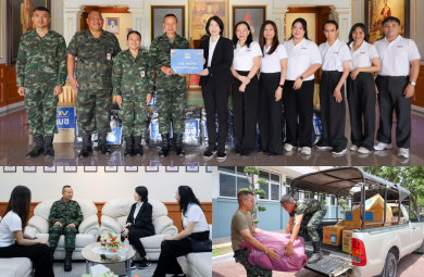 กบข. ปันน้ำใจ นำสิ่งของจำเป็นมอบให้กองทัพภาค 2 ร่วมส่งใจไปชายแดน