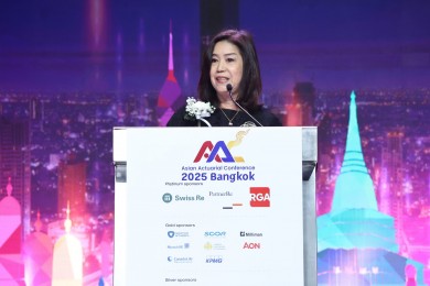 นายกสมาคมประกันชีวิตไทยร่วมกล่าวสุนทรพจน์ในงาน AAC 2025