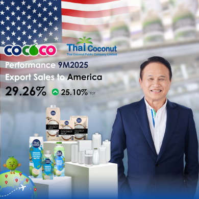 นักวิเคราะห์มองบวก หลังสหรัฐฯ ยกเว้นภาษีนำเข้าสินค้าเกษตรกว่า 200 รายการหนุน COCOCO ผู้ส่งออกผลิตภัณฑ์แปรรูปจากมะพร้าว รับอานิสงส์ในไตรมาส 4/68
