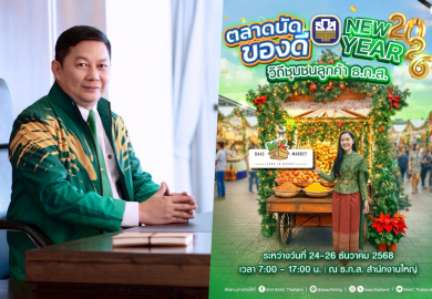 ธ.ก.ส. ชวนเลือกซื้อของขวัญของฝากรับปีใหม่ ในงาน BAAC Market “Merry X-mas & Happy New Year 2026” 24-26 ธันวาคมนี้