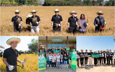 PTG ส่งเสริมโครงการ “ปลูกข้าวแบบเปียกสลับแห้ง” ลดการปล่อยก๊าซมีเทนต่อยอดเป็นคาร์บอนเครดิต พร้อมสานต่อโครงการ “พีที ค่ายอาสาทำจริงไม่ทิ้งกัน” ต.หนองสะเดา อ.สามชุก จ.สุพรรณบุรี