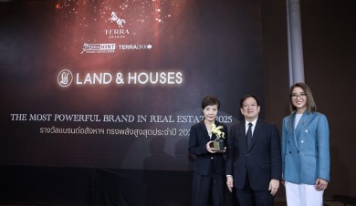 แลนด์ แอนด์ เฮ้าส์ รับรางวัล The Most Powerful Brand in Real Estate 2025