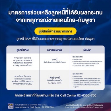 BAM “ยกหนี้” ให้วีรบุรุษผู้เสียสละชีวิตจากเหตุการณ์ชายแดนไทย-กัมพูชา