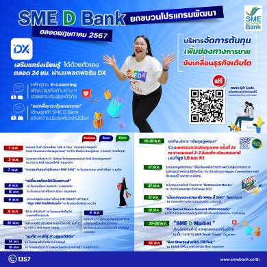 SME D Bank จัด 16 โปรแกรมเด็ด ตลอดเดือน พ.ค.67
