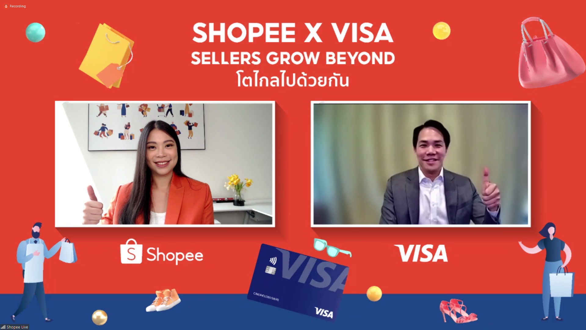 ช้อปปี้–วีซ่า เปิดตัวโครงการ ‘Shopee x Visa: Sellers Grow Beyond’ 