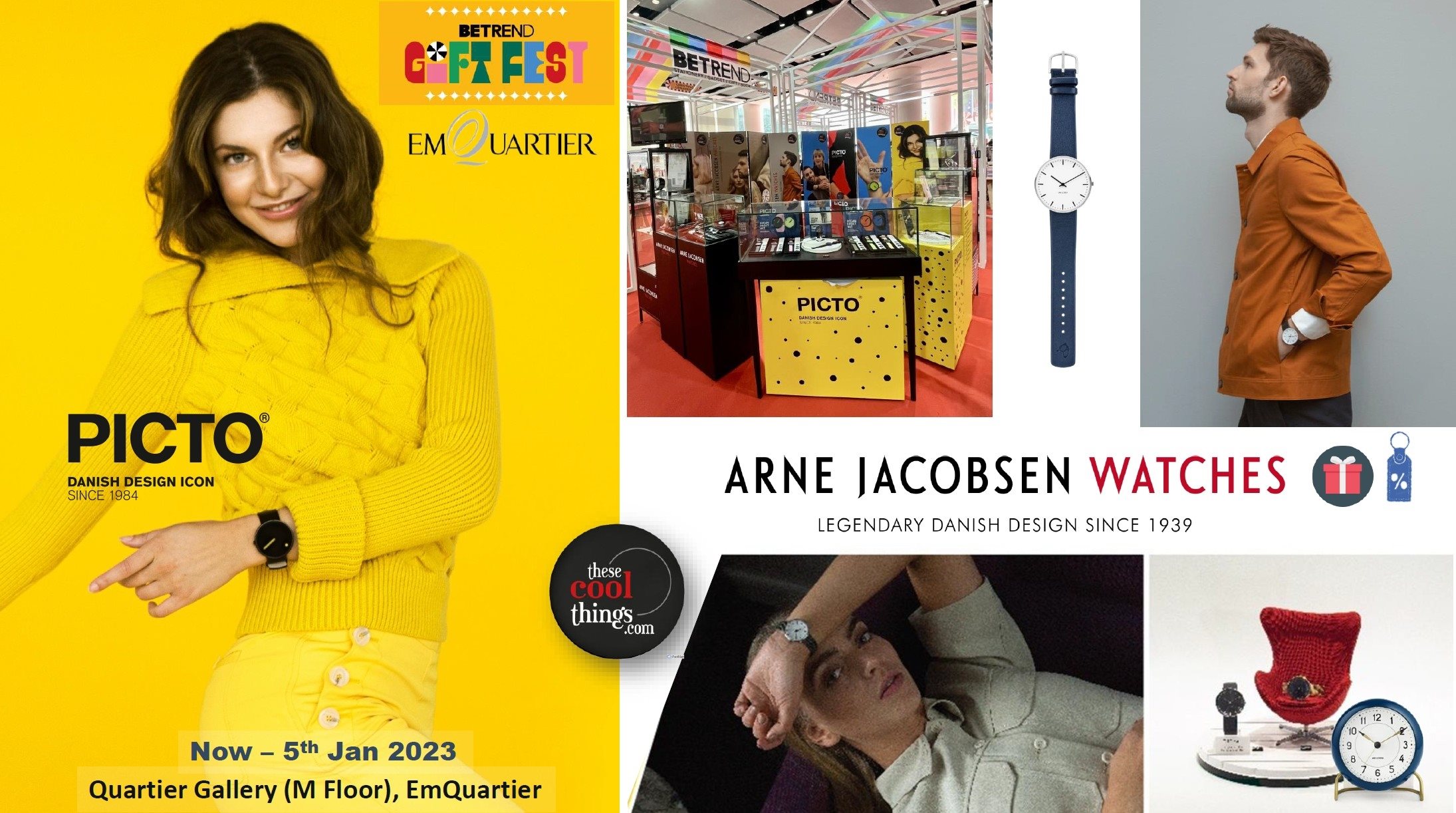 “นาฬิกา PICTO” และ “นาฬิกา Arne J.” งาน BE TREND GIFT FEST ดิ เอ็มควอเทียร์
