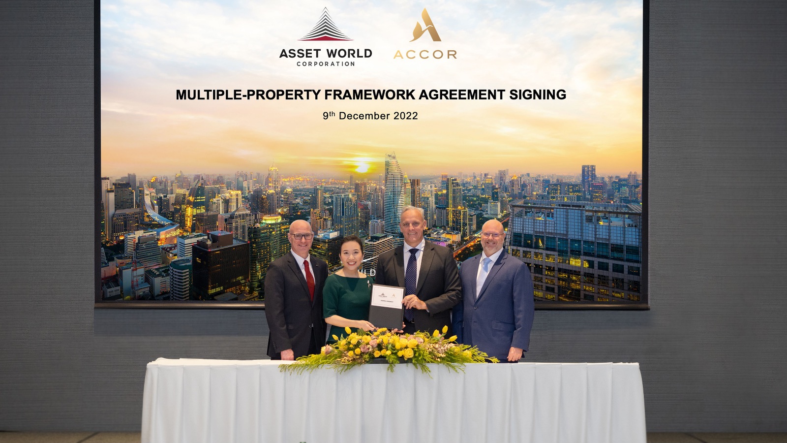 AWC ลงนามกรอบความร่วมมือเชิงกลยุทธ์กับ Accor เตรียมพัฒนาโรงแรม