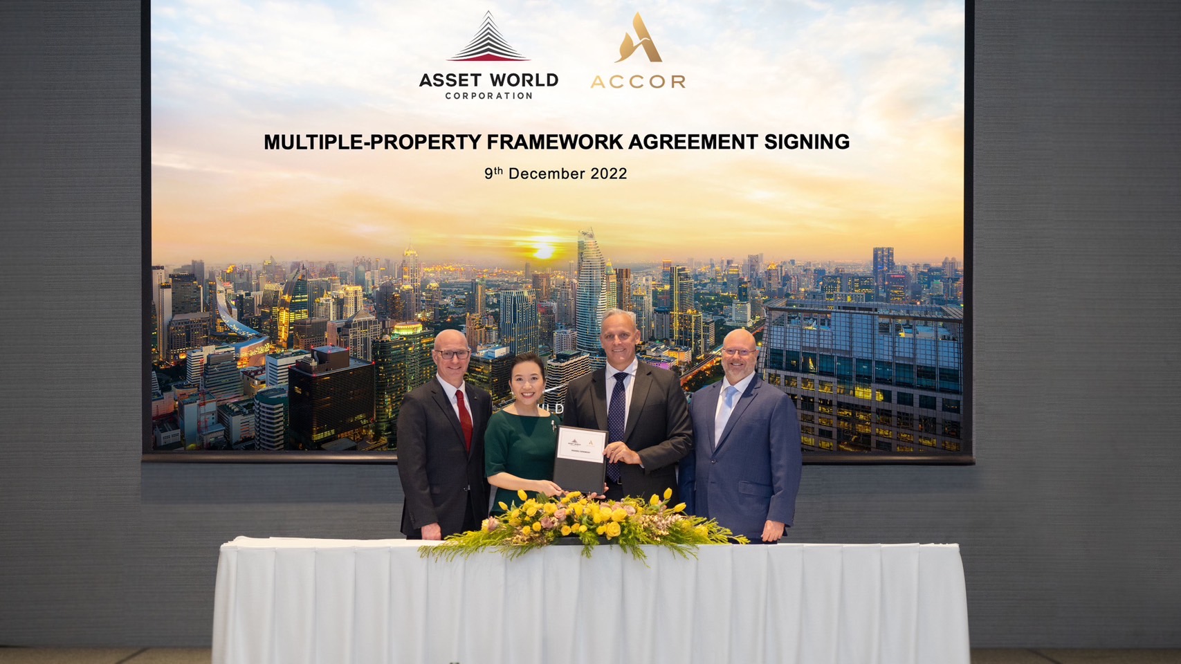 AWC ลงนามกรอบความร่วมมือเชิงกลยุทธ์กับ Accor เป็นครั้งแรก