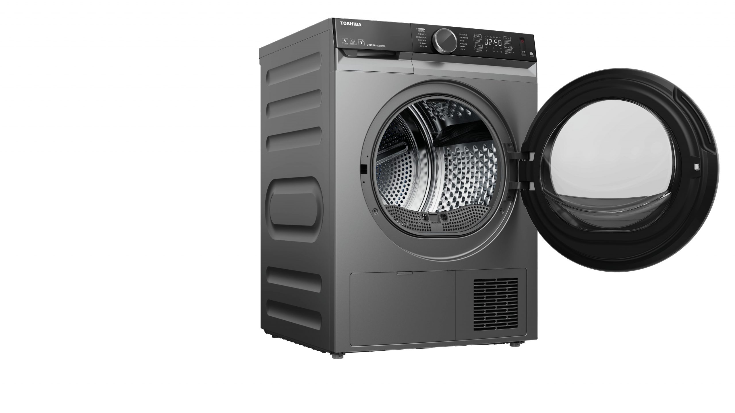 เครื่องอบผ้าโตชิบา ระบบ Heat Pump อบผ้าแห้ง ไม่ต้องตาก ประหยัดพื้นที่