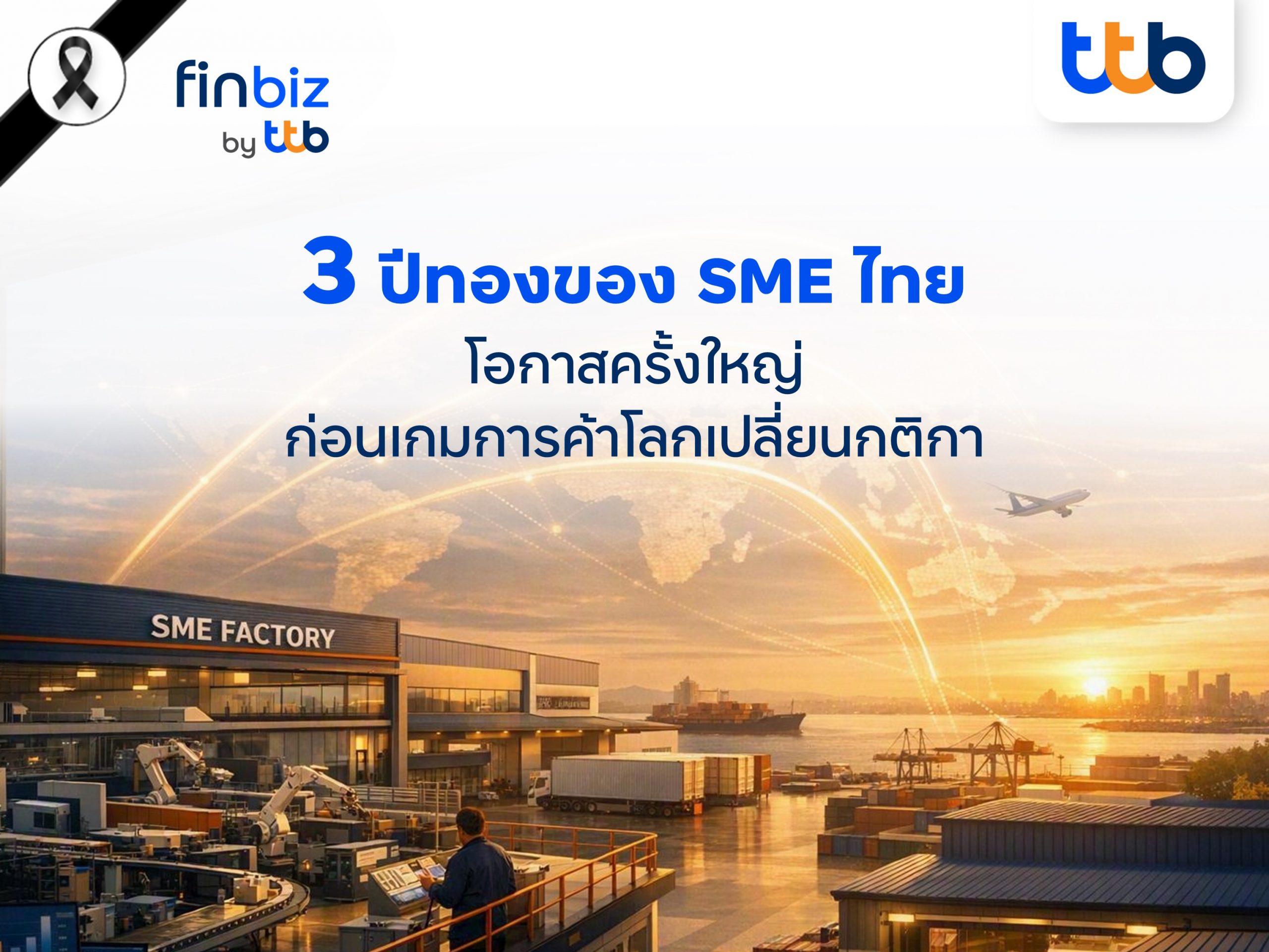 finbiz by ttb แนะ SME คว้าโอกาส 3 ปีทอง ก่อนเกมการค้าโลกเปลี่ยนกติกา
