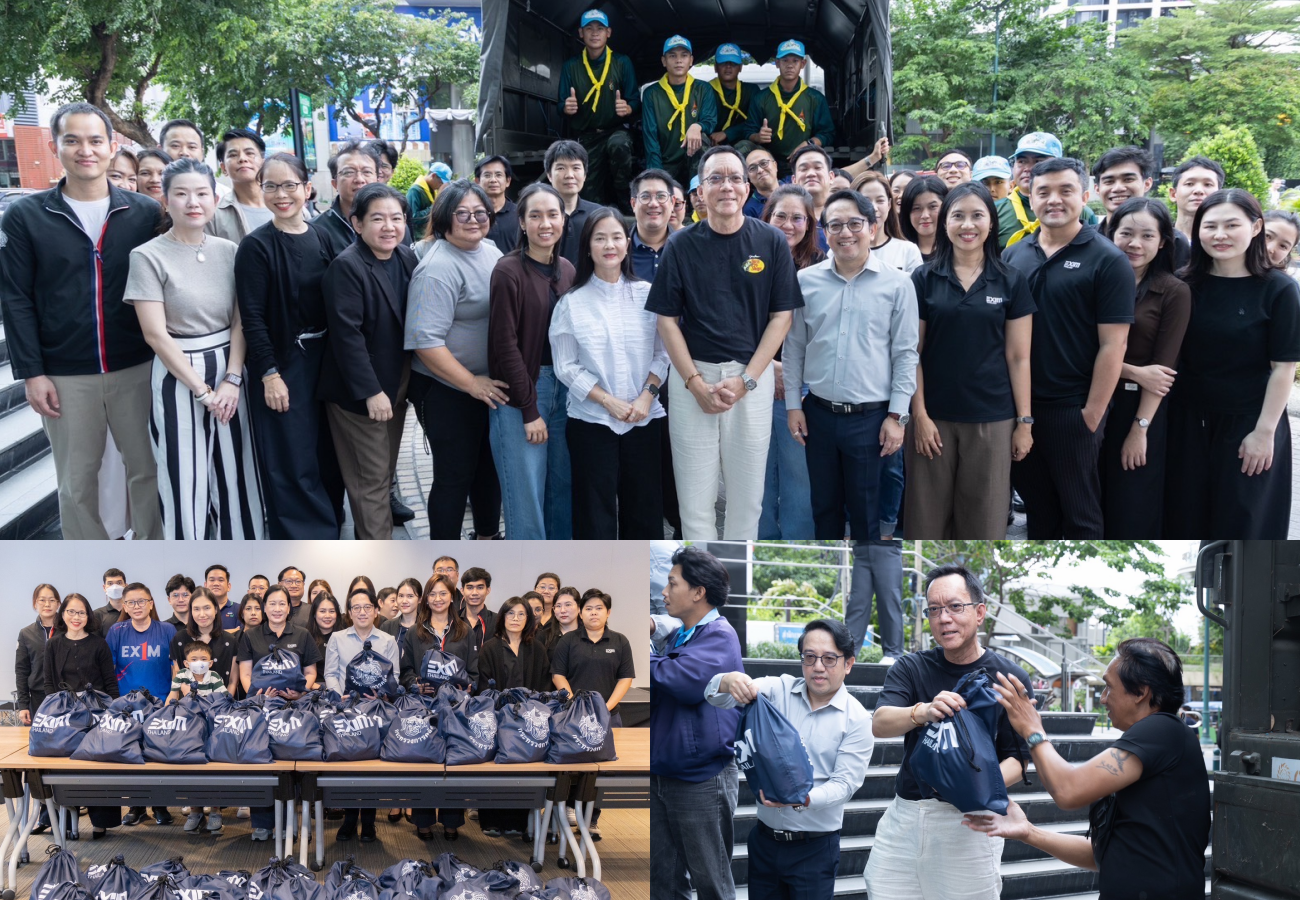 EXIM BANK เร่งช่วยเหลือผู้ประสบอุทกภัยในกรุงเทพฯ ส่งมอบถุงยังชีพบรรเทาความเดือดร้อน ส่งต่อกำลังใจ