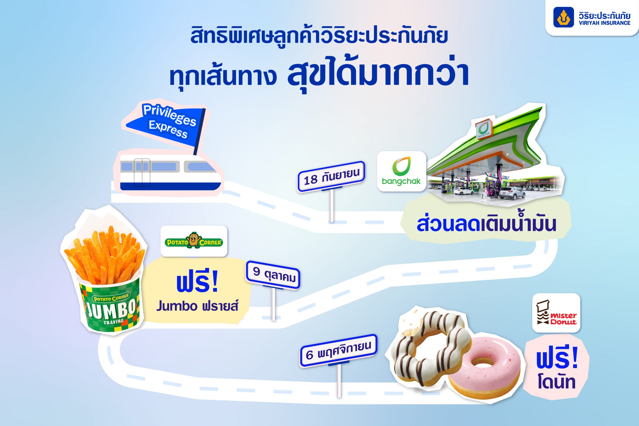 วิริยะประกันภัย เปิด “Viriyah Privileges Express”